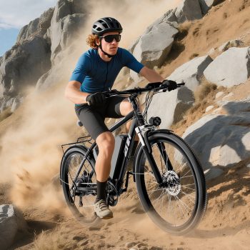 ZNH Class 2 Electric Bicycle for Adults, 1000W Peak Electric Mountain Bike, 26" Off-Road E-Bike, 52V 13Ah Removable Battery,Max Speed 20MPH, Shimano 21-Speed, UL 2849 Certified,Black