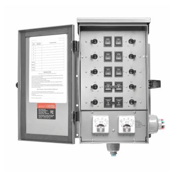 50A Generator Transfer Switch - Manual Transfer Switch Kit 12500W 120/240V NEMA 3R - 10 Circuit Power Switch for Emergency Backup