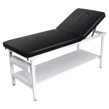 VEVOR Medical Exam Table, 500LBS Loading Medical Examination Bed with 040 Adjustable Backrest, Physical Therapy Exam Table with Storage Shelf & Paper Roll Dispenser for Hospital Clinic Rehab Center