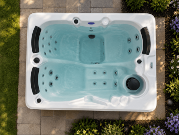 Hydro Spas Hot Tub HYD-38 Mocha Exterior 3-Person, 38-Jet 1-Count 82 x 60 x 33 in