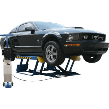 Atlas Automotive Equipment LR06 Low-rise Vehicle Scissors Lift, 4" Low-Profile Heavy-Duty Steel Frame, 24" Max Lifting Height, Portable, 6,000lbs. Capacity, Multi-Position Manual Safety Locks, 110V