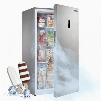 Upright Freezer 14 Cu Ft Stand Up Freezer with Adjustable Shelves, Mechanical Temperature Control, Frost Free, Freestanding Deep Freezer for Garage Kitchen Home