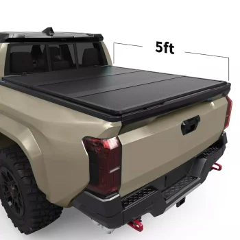 5FT Hard Tri-Fold Tonneau Cover Truck Bed For 2024-2026 Toyota Tacoma Waterproof