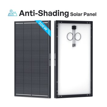 Renogy ShadowFlux N-Type Rigid Solar Panel, 25% High-Efficiency & Anti-Shading, IP67 Waterproof Lightweight, for RV/Pickup/SUV Charging
