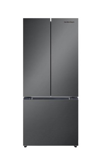Hamilton Beach, 16.6 Cu. Ft. French Door Refrigerator, Black Stainless