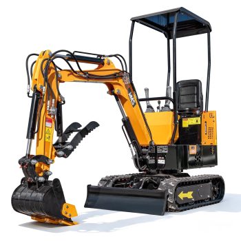 MMS 1 Ton Mini Excavator 13.5HP 420CC EPA GAS Engine, Hydraulic Thumb, Mini Trencher Digger Machine