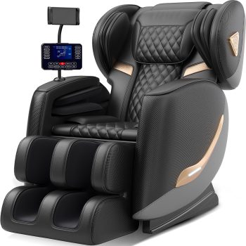 Upgraded Massage Chair Full Body, Zero Gravity Massage Chair Recliner- 10 Fix Points, 2026 Shiatsu Massage Chairs with Heat, Airbags, Foot Massage, 6 Auto Modes, Bluetooth Speaker