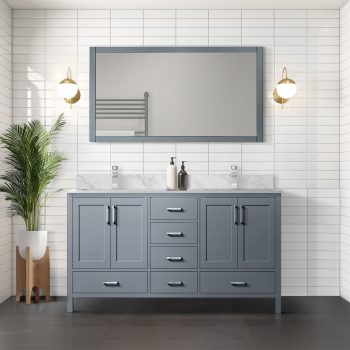 Bathroom Vanity, 72 in. W x 22 in. D Double Sink Cabinet, Dark Grey Solid Wood and Plywood, Soft Close 6 Drawers and 2 Interior Cabinets with Open Shelf for Master Bathroom Storage
