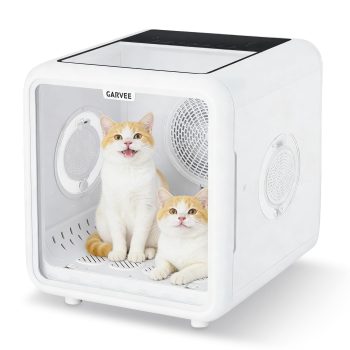 72L Pet Dryer Box 360 High-Efficiency Pet Dryer, Cat Drying Box with 5 Air Outlets, NTC Smart Temperature Control | Quiet Pet Grooming Blower for Cats & Dogs up to 45 lbs
