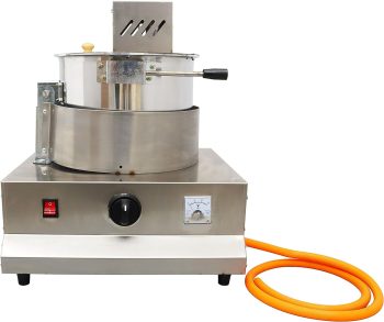 EQCOTWEA Commercial Spherical Popcorn Corn Popper Gas-fired LPG Stainless Steel 17oz