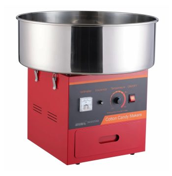 Cotton Candy Machine 1000W, Commercial Candy Floss Maker with Bowl, Red - for Parties, Kids, Home Use, Includes Scoop & Drawer