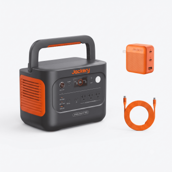 Jackery E1000AC 1060Wh Portable Power Station with 102W 3-Port Fast Charger, 1500W LiFePO4 Battery for RV, Camping & Backup