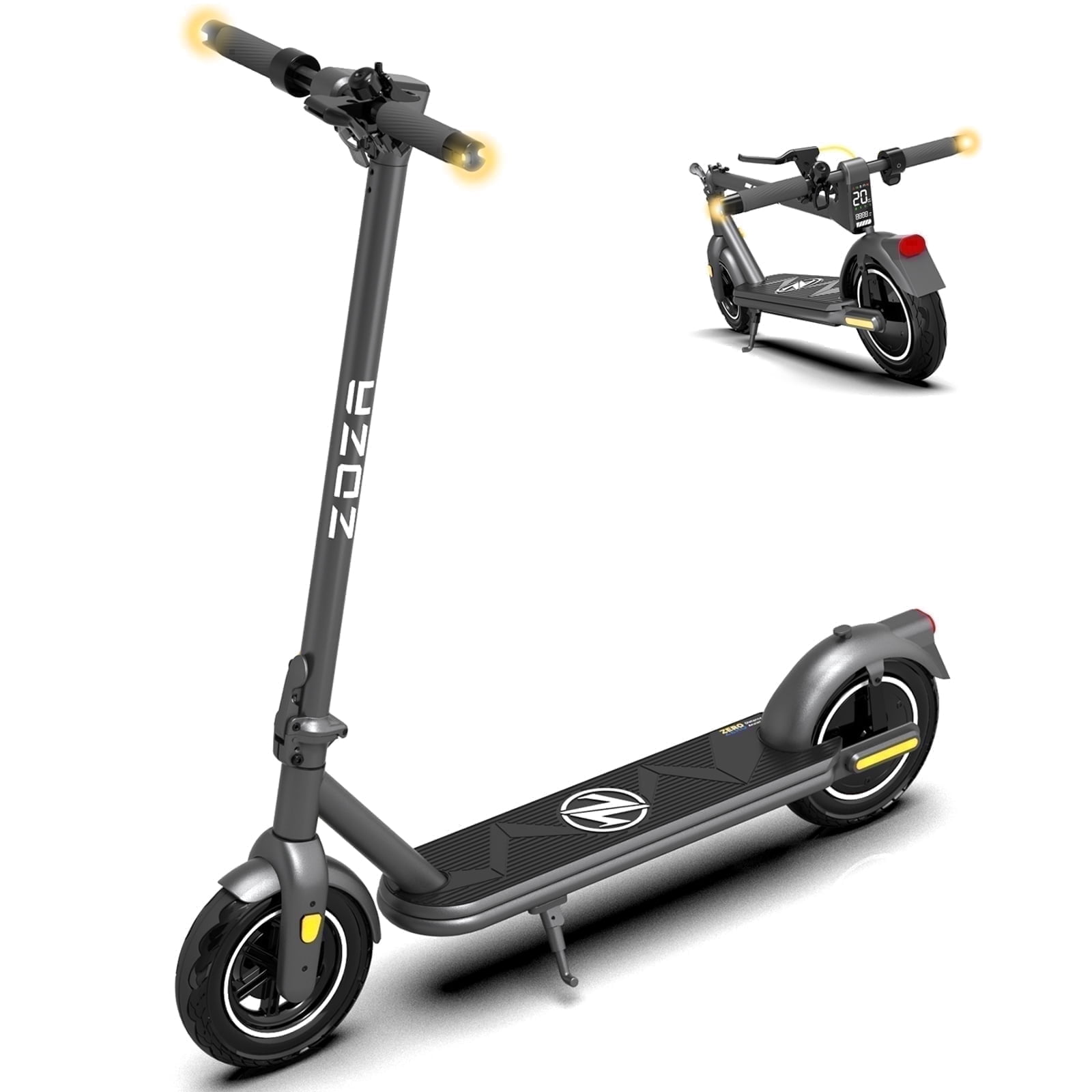 ZDZA Peak 750W Electric Scooter, 20MPH 10"Tire Escooter with Turn Signal, Foldable Commuting Electric Scooter for Adults 10.4Ah, UL 2272