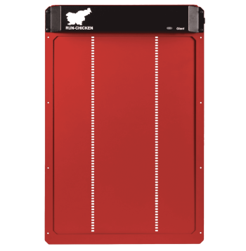 RUN-CHICKEN Door GIANT (Red) - Automatic Turkey Coop Door Opener with Timer