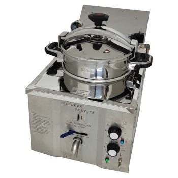 16 L Commercial Electric Deep Fryers High Pressure Fried Chicken Stove Stainless Steel Pressure Fryer