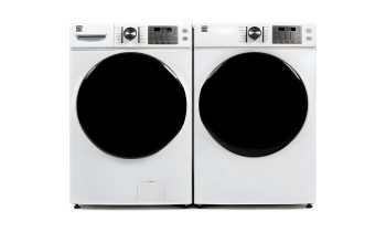 Kenmore Front-Load Electric Washer and Dryer Set w/ Steam 4.5 cu ft Washer and 8 cu ft Dryer White