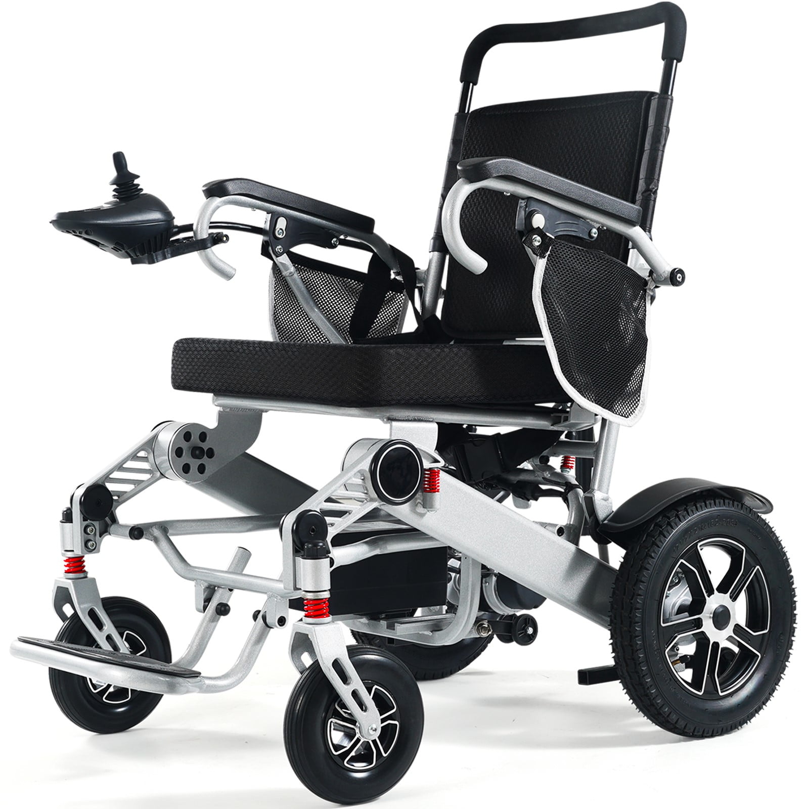 Electric Wheelchair for Adults, 30 Miles Long Range, 500W Powerful Motor, All-Terrain Foldable Wheelchair, Portable and Compact with Dual Batteries, Airline Approved for Seniors and Travel