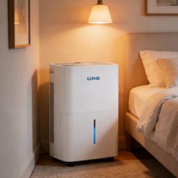 Garvee 22 Pint Dehumidifier with Drain Hose and 1.45 Gal Water Tank for Homes up to 3000 Sq.ft, White