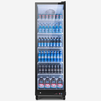 Yeego 17.48 Cu. Ft Commercial Refrigerator,350 Cans Merchandiser Refrigerator with LED Light & Adjustable Shelves