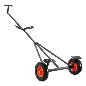 420 pound carbon steel boat trailer, adjustable length 15.7 inch pneumatic tires + anti-skid bracket, suitable for kayaks, motorboats, fishing boats