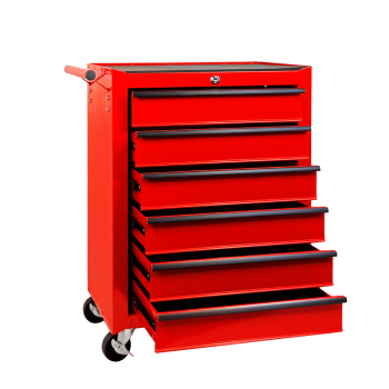 6 Drawer Tool Chest Cabinet with Ball Bearing Drawer Slides,20"W Rolling Metal Tool Chest with 6 Drawers,Steel Tool Storage Box Organizer
