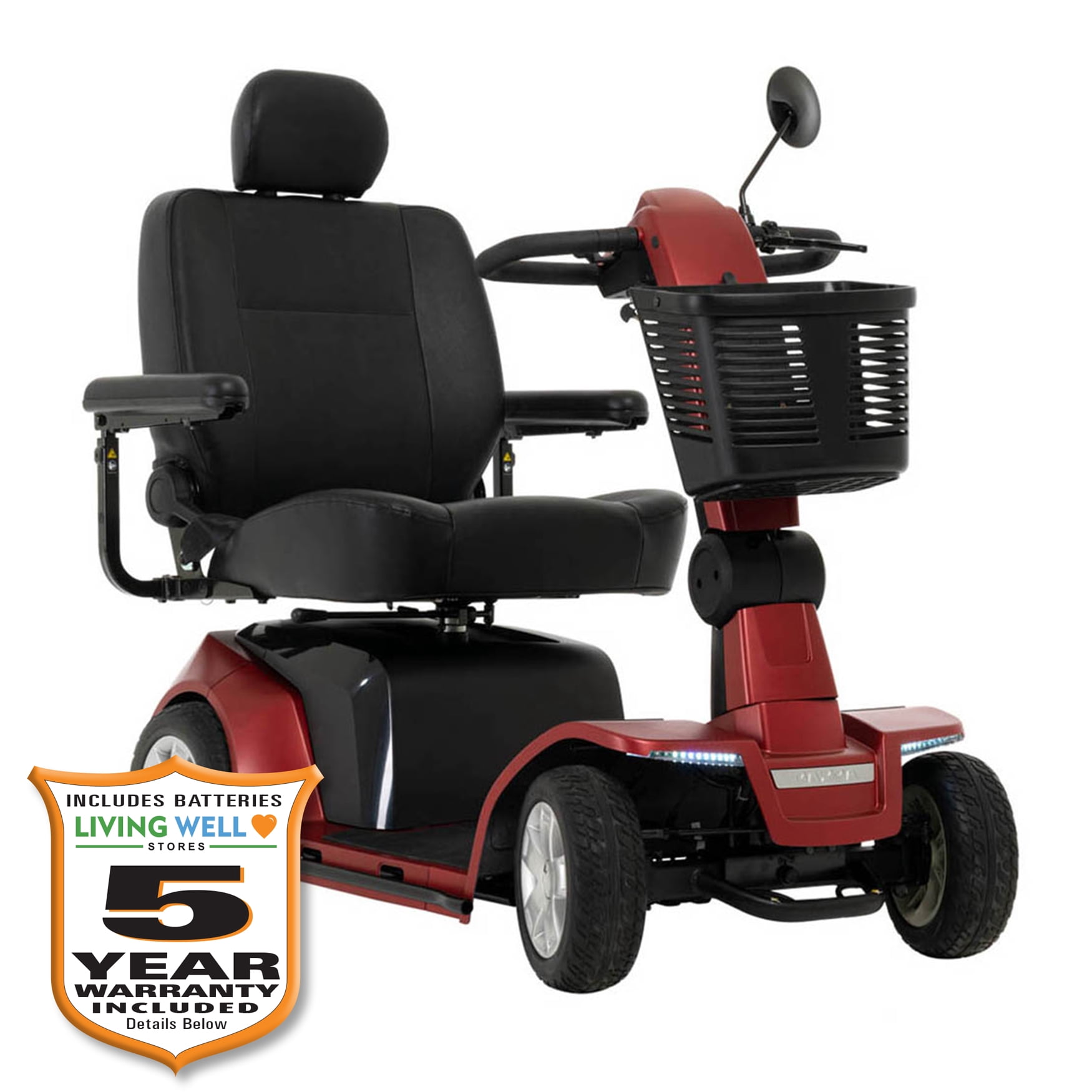 Pride Mobility Maxima Ultra HD 4-Wheel Mobility Scooter, 500 lbs. Weight Capacity, with 5-Year Extended Warranty
