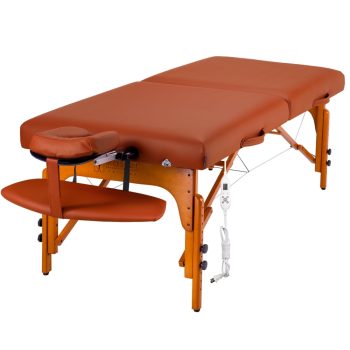 Master Massage 30" Santana ThermaTop Portable Massage Table Heating Warmer Pad Built in Beauty Bed Salon Mountain Red
