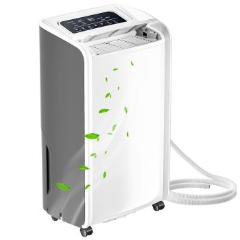 Rocyis Small Compressor Dehumidifier, 70 Pints, Programmable, Purifier for Home, 450 Sq. Ft.
