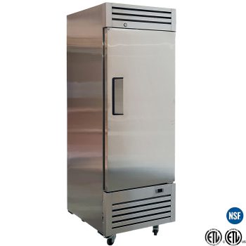 NSF 27 in. Auto Defrost Commercial Reach-in Upright Refrigerator 18 Cu.Ft. Single Door Refrigerator in Stainless Steel