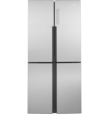 Haier 16.8 Cu. ft. Quad Door Refrigerator Fingerprint Resistant QHE16HYPFS and Stainless Steel