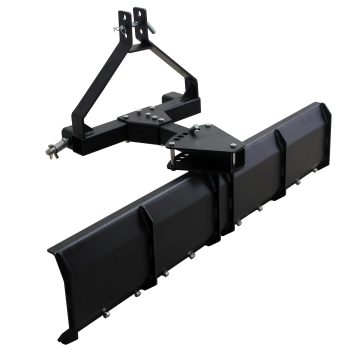 Heavy Duty 52" 3-Point Rear Grading Blade for CAT 0 & 1 Tractors Adjustable Steel Scraper Attachment Ideal for Landscaping, Driveways, Arenas, Topsoil & Gravel
