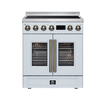 Forno Torino French Door 30 Inch Induction Range with Air Fryer, Air Sous Vide & True Convection