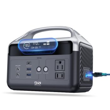 DaranEner Portable Power Station, 192Wh LiFePO4 Solar Generator, 300W (Peak 600W) AC Outlet, USB-C PD 60W Fast Charging Battery Backup for Camping, Outdoor, Home Emergency