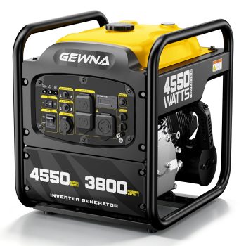 Gewna 4550W Portable Inverter Generator,Gas Powered Generator for Home Backup,Emergency,Camping,Epa Compliant,Yellow