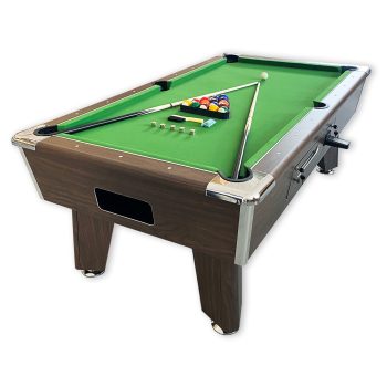 7FT Coin Operated Pool Table green Competition