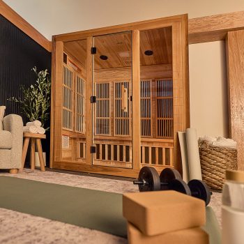Backyard Discovery Rylan 4-Person Infrared Sauna, 10 Infrared Heaters, Red Light Therapy