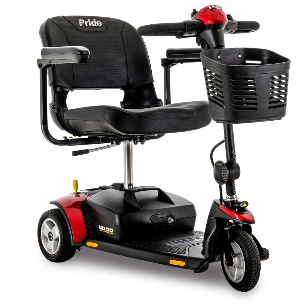 Pride Mobility Go-Go Elite Traveller 3 Wheel Travel Scooter with 18AH Battery
