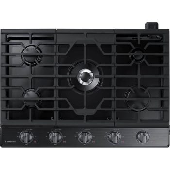 Samsung NA30N6555TG 30 inch Black Stainless 5 Burner Gas Cooktop