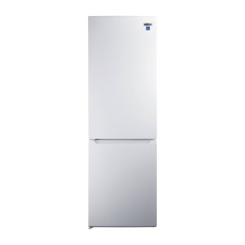 Summit 24 Inch Refrigerator, Bottom Mount Freezer, 10.5 cu.ft. Capacity, White - FFBF1030WLHD (Left Handed Door Swing)