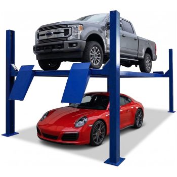 HPDMC 9000 lb 4 Post Car Lift, Extra Tall 75.5" Auto Lift, 110V Hydraulic Garage Parking & Storage Lift