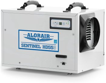 ALORAIR 120 Pints Commercial Dehumidifier for Crawl Spaces & Basements with Drain Hose, Compact Dehumidifiers for Home and Industry Water Damage, Auto Defrost, 5-Year Quality Coverage