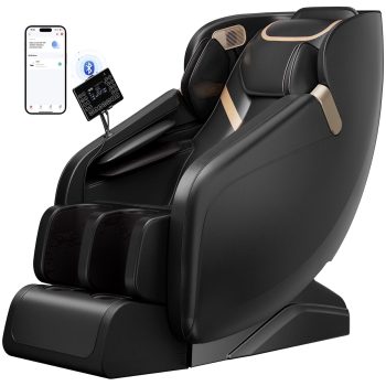 4D Massage Chair Full Body, Zero Gravity Massage Chair with Heat and Foot Massage with Airbags, Kneading, Bluetooth, LCD Touch Control