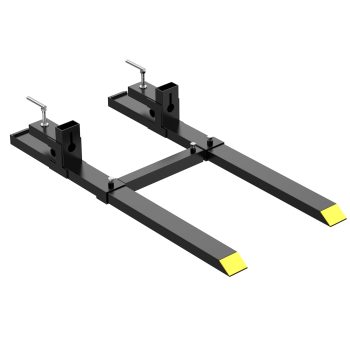 EastVita 60" 4000 Lbs Clamp-On Pallet Forks,Heavy Duty Tractor Bucket Fork Attachments for Skid Steer Loader