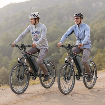 Electric Bike for Adults, 350W 26" Folding E-Bike, Electric Mountain Bike, Removable Battery, Up to 22 MPH, 30–45 Mile Pedal-Assist Range, 7-Speed, APP Control