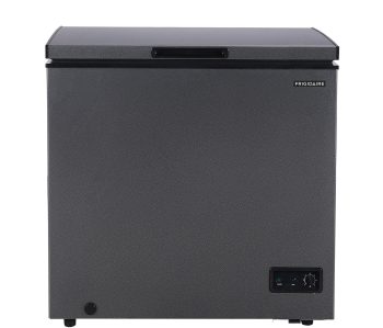 Frigidaire 7.0 Cu. ft. Garage Ready Chest Freezer in Black Granite Finish, Deep Freezer for Garage, Kitchen, Basement, Bulk Food Storage