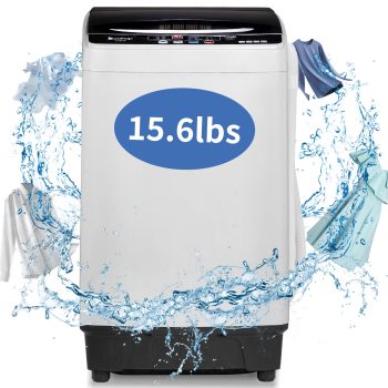 Ktaxon Full Automatic Washing Machine, Top Load Portable Washer with Drain Pump, 10 Wash Programs 8 Water Level Washer and Dryer Combo, 2 in 1 Washer and Dryer for Apartments, Camping