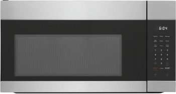 Frigidaire FMOS1746BS 1.7 cu. ft. Over-the-Range Microwave Oven featuring 1,000 Watts of power, a two-speed 300 CFM ventilation system, Quick Start and Auto Cook functions inished in stainless steel