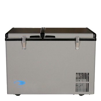 Whynter 62-Quart Dual Zone Portable Fridge/Freezer, Gray, FM-62DZ
