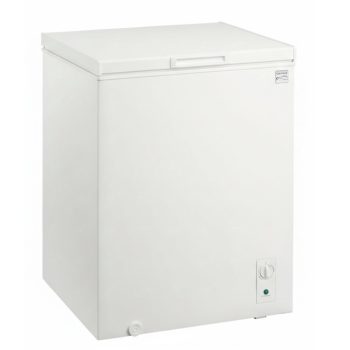 Kenmore 5.1 cu ft Convertible Chest Freezer, Deep Freezer for Food Storage with Adjustable Temperature Control for Garage, Basement and Utility Room Use, White