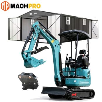 MachPro mini excavator, 2.5 Ton Trench Digger with Boom Swing, Bucket, Mini Excavator Machine for Garden, Farms, Parks, Roads